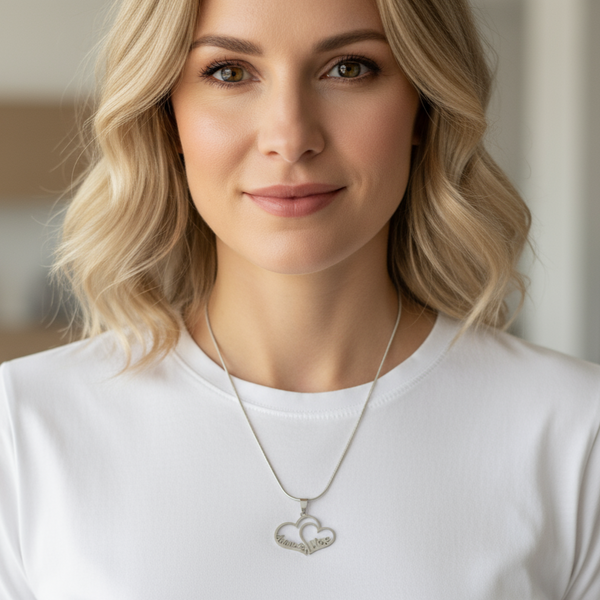 Fio em Aço Inoxidável com Pendente "Adoro-te Mãe"